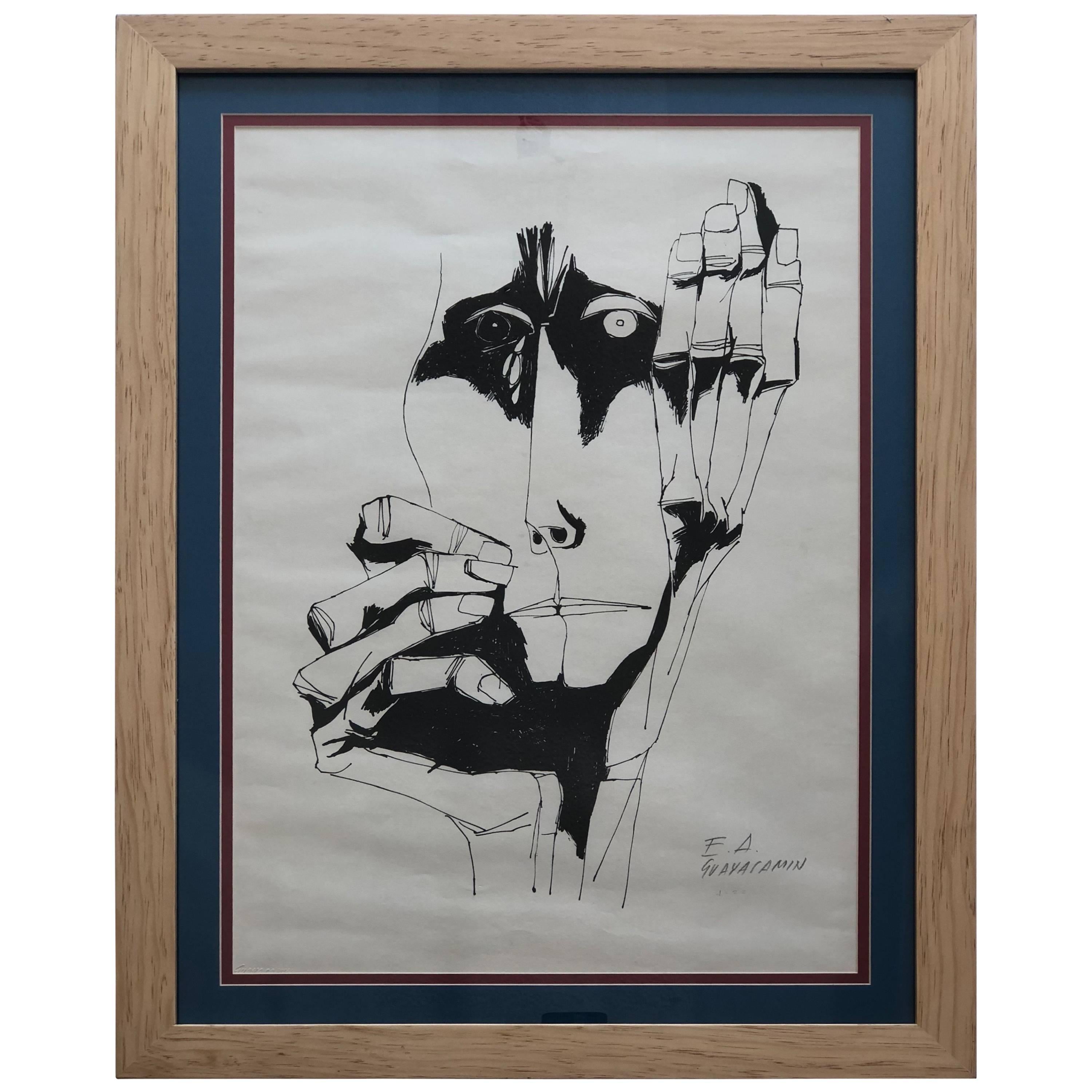 Lithograph, Oswaldo Guayasamin For Sale