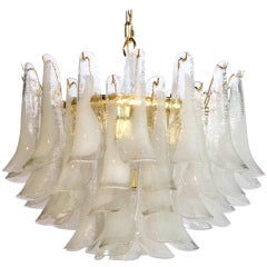 Large Murano Petals Chandelier Mint Condition