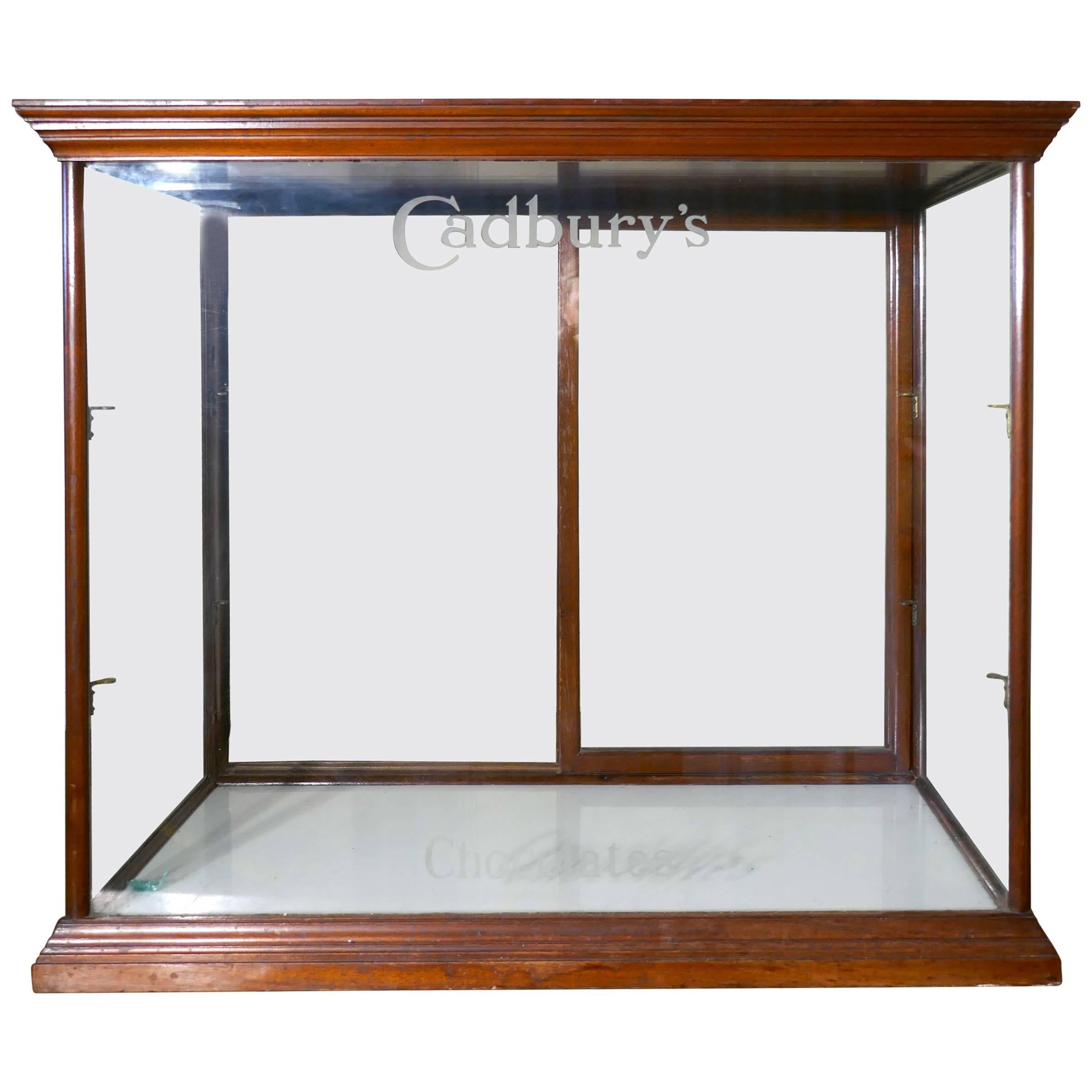 Cadbury’s 2900s Sweet Shop Display Cabinet For Sale