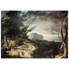 Circle of Salvator Rosa, 1615-1673, Massive Oil on Canvas
