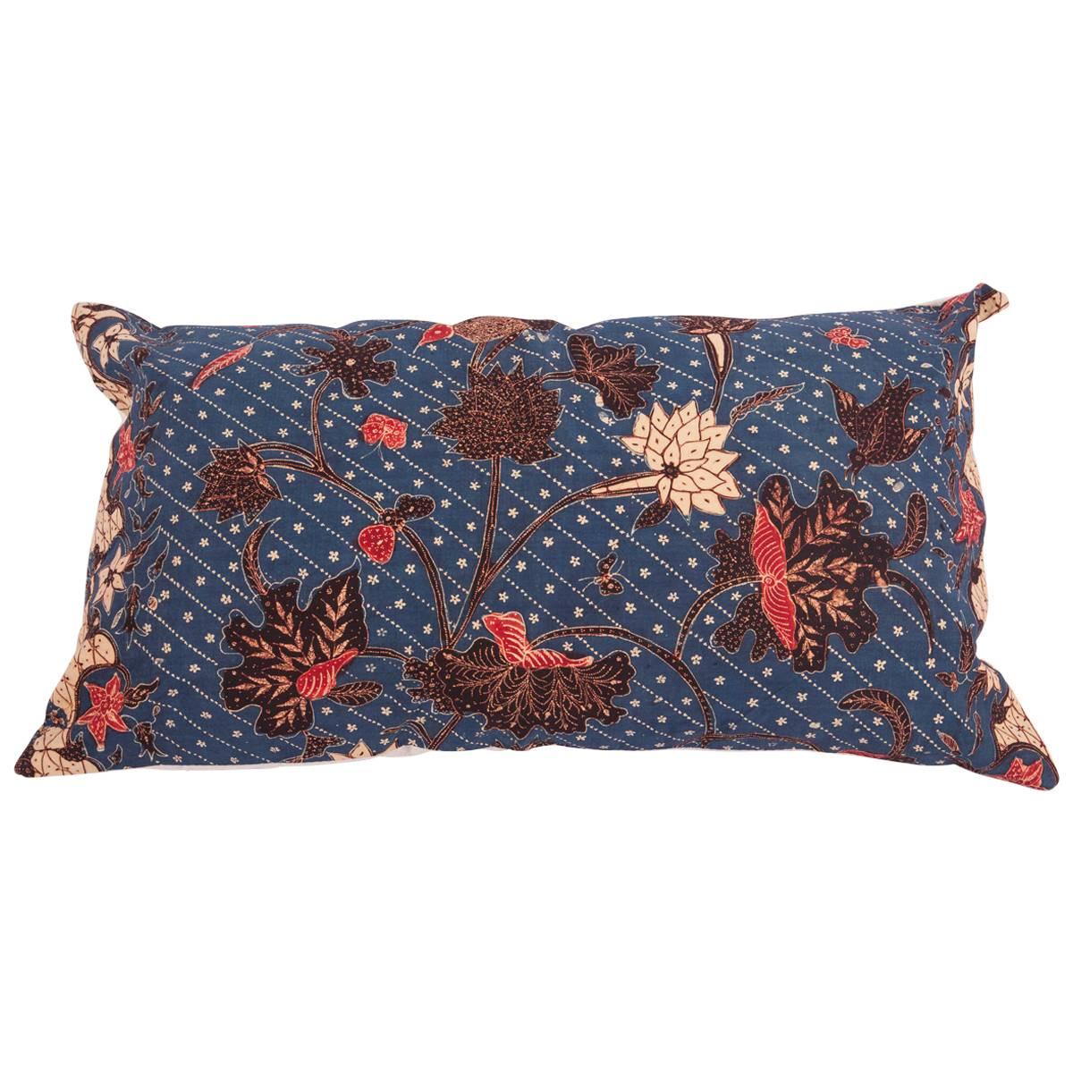 Batik Pillow Fashioned from an Early 20th Century Indonesian Batik Panel