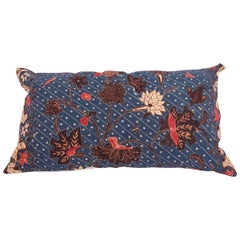 Antique Batik Pillow Fashioned from an Early 20th Century Indonesian Batik Panel