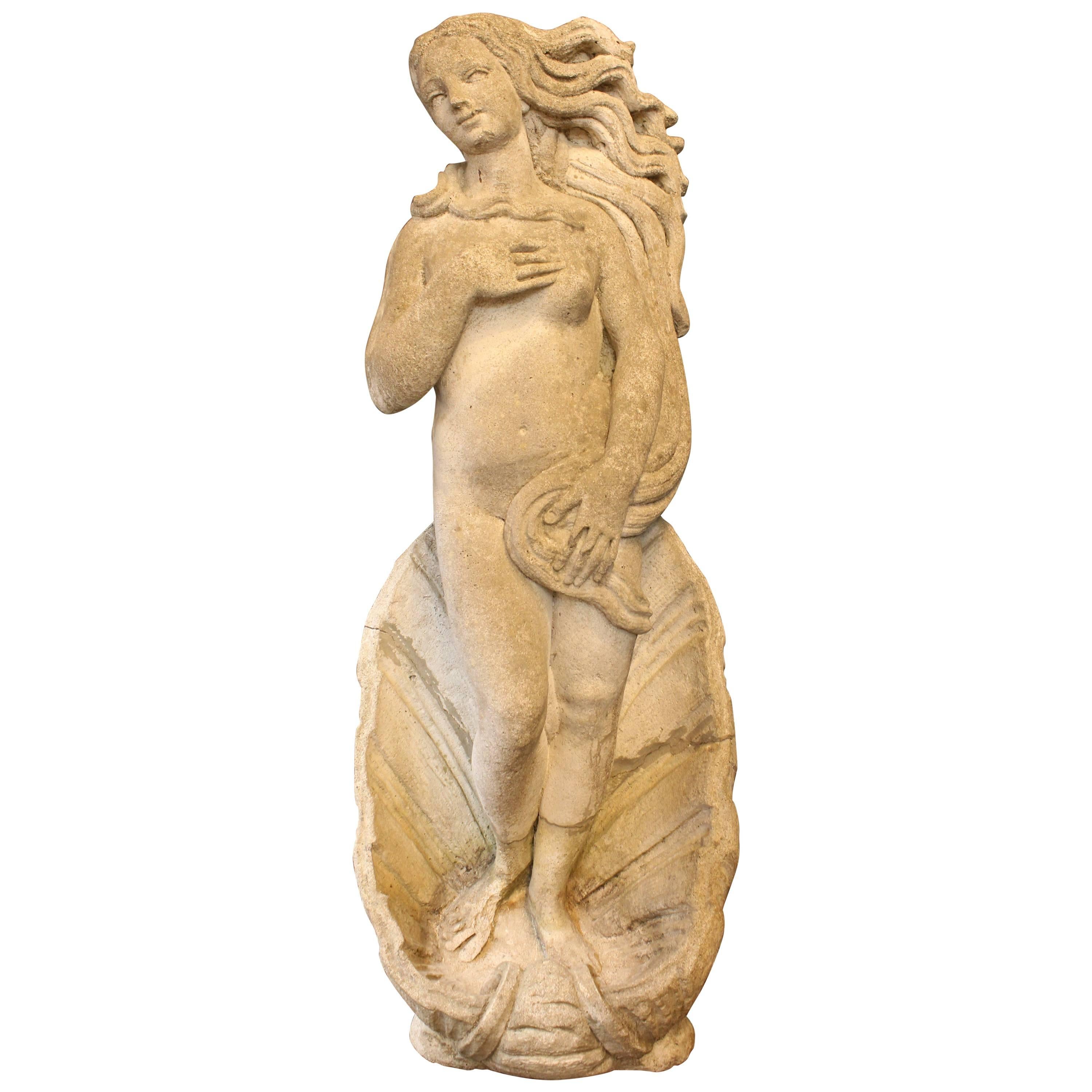 'Birth of Venus' Statue in Cement Stone