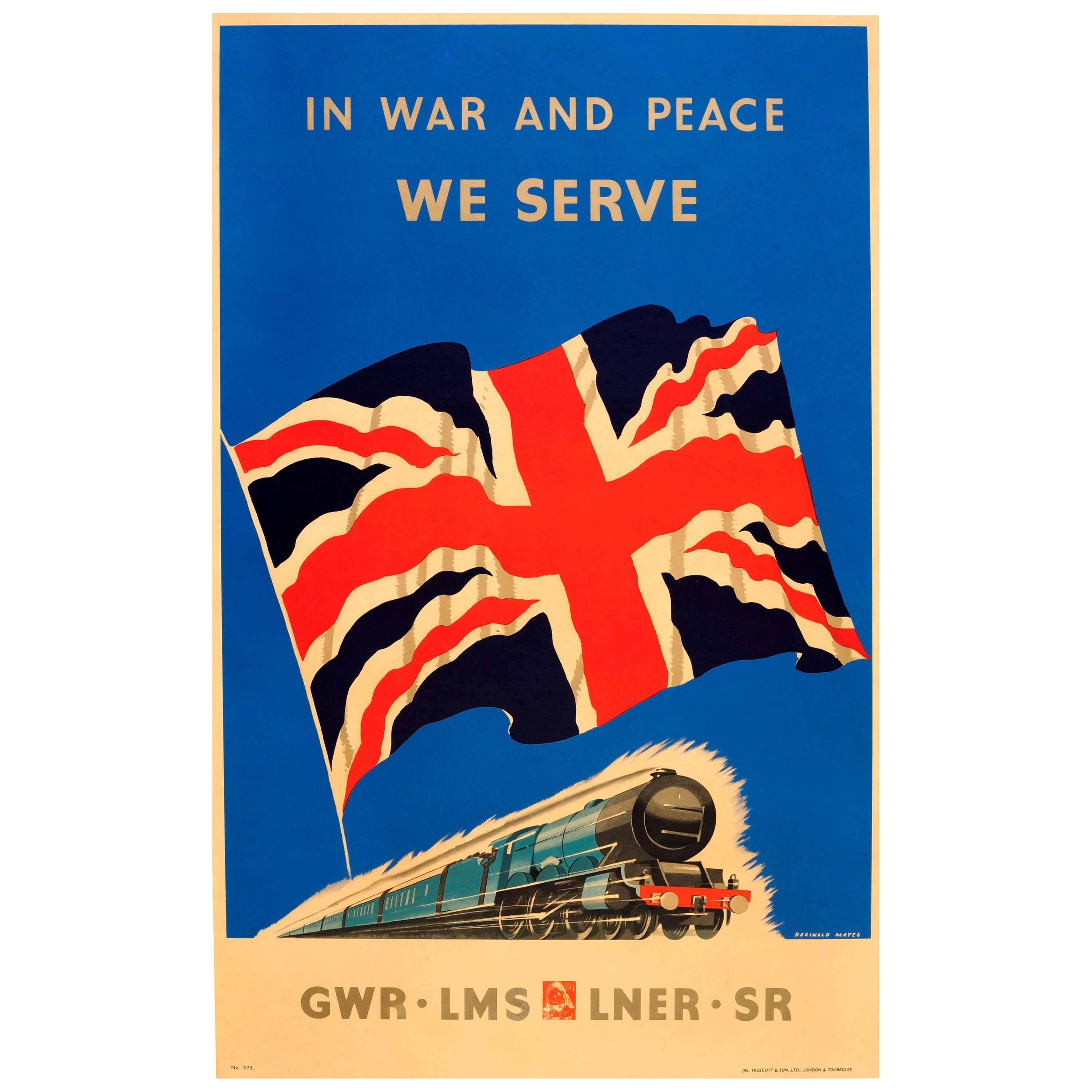 Vintage British Travel Railways LNER GWR LMS Train Retro Posters Card A5/A4/A3 