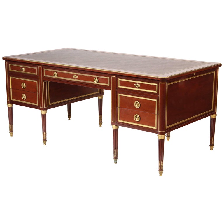 Louis XVI Style Gilt BronzeMounted Desk For Sale at 1stdibs