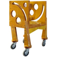 1990s Cesare Leonardi Italian Wood Prototype Chair