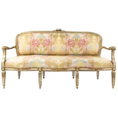 Italian Painted and Parcel-Gilt Settee, 18th Century