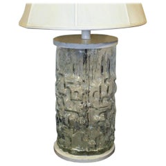 Midcentury Swedish Glass Vase Mounted as a Lamp