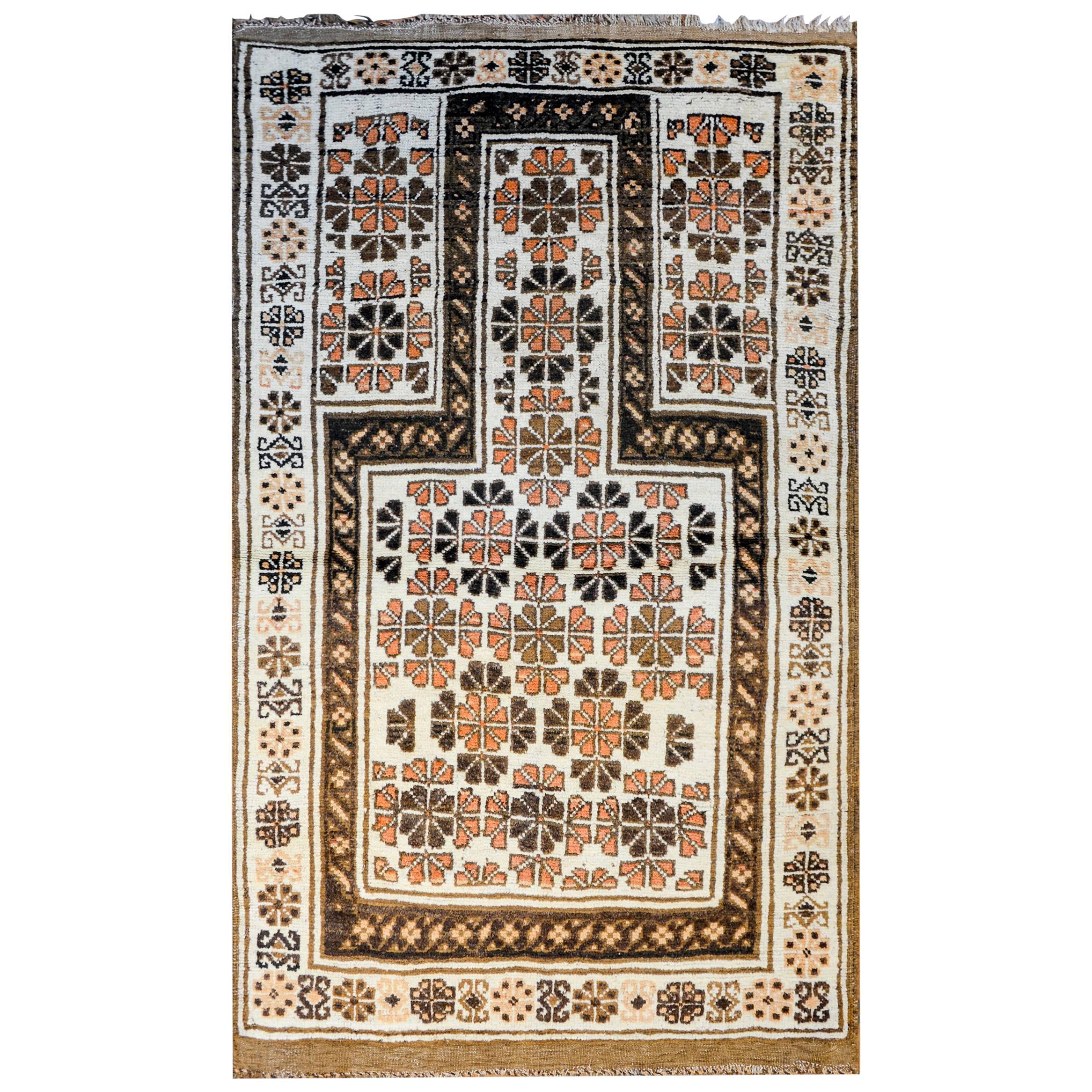 Early 20th Century Baluch Prayer Rug For Sale