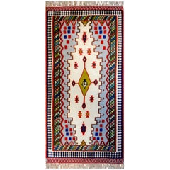 Magnifique tapis Kilim Shiraz du début du XXe siècle