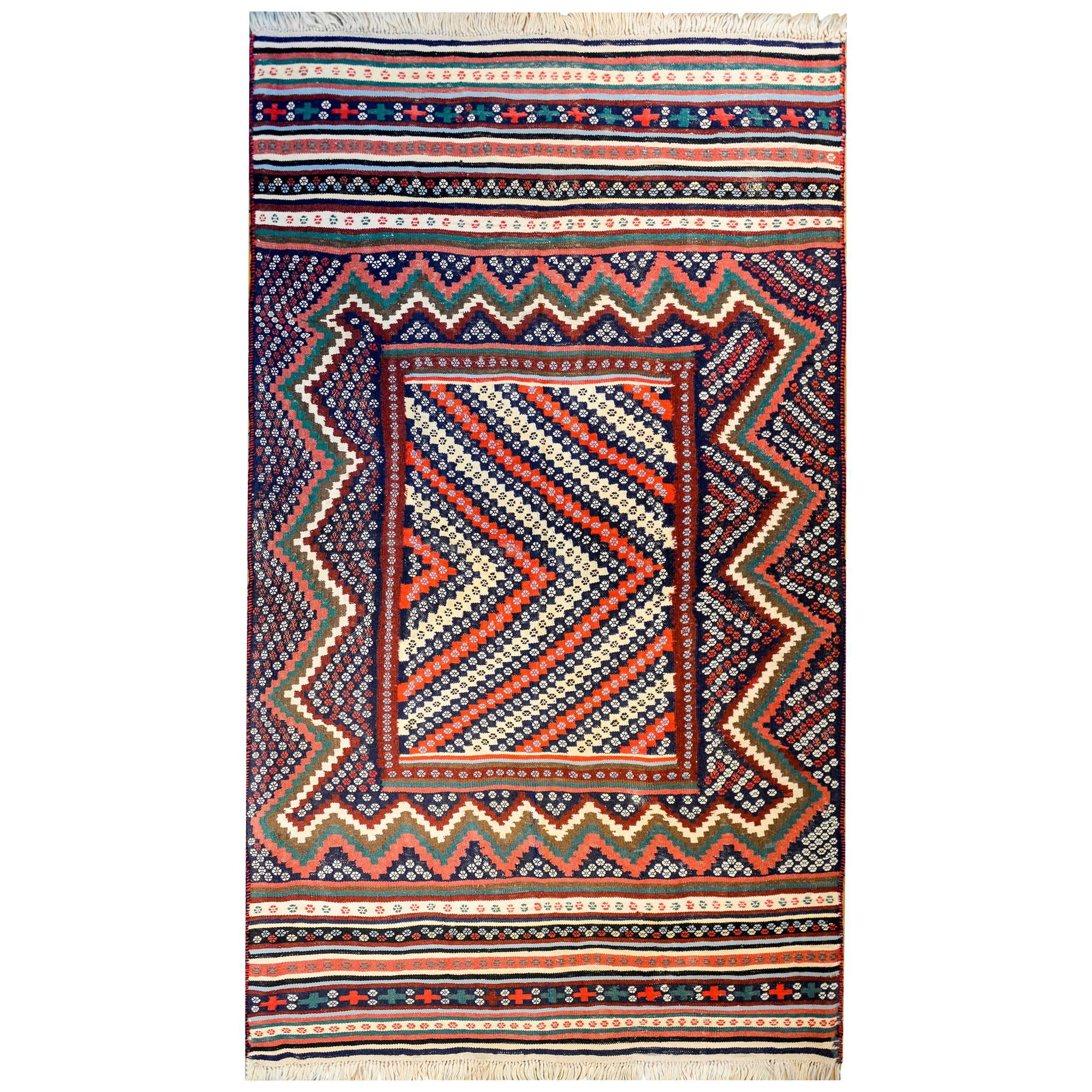 Late 20th Century Turkmen Kilim