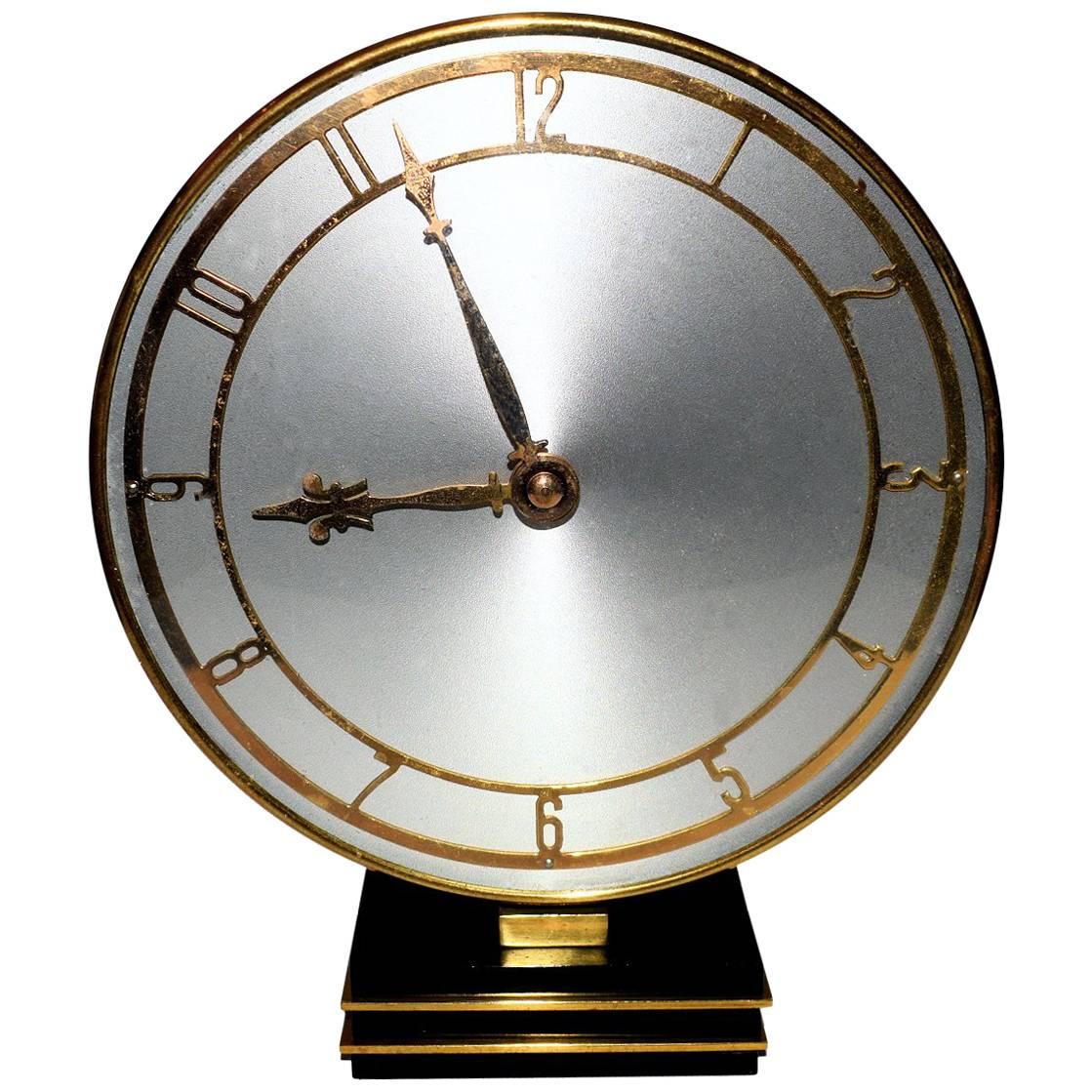 English Modernist Wind Up Clock