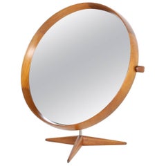 Uno & Osten Kristiansson Table Mirror Produced by Luxus in Sweden