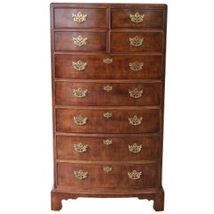 Vintage American Chippendale Style Mahogany Highboy Dresser by Henredon