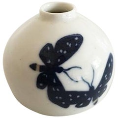 Bing & Grondahl Art Nouveau Vase with Butterflies #3236/25