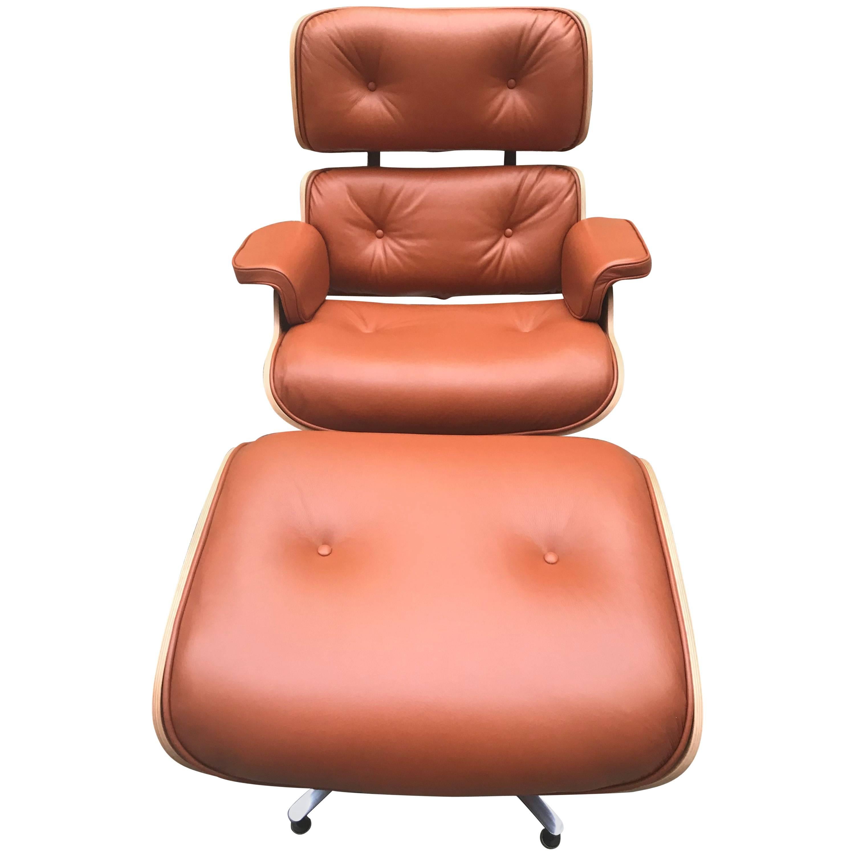 Eames Lounge Chair et Ottoman - Tan / Rosewood, Herman Miller Edition