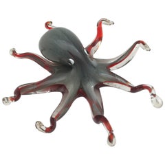 Handblown Murano Italy Glass Octopus