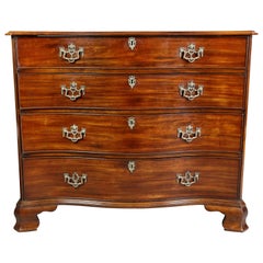Fine George III Mahogany Serpentine Chest of Drawers