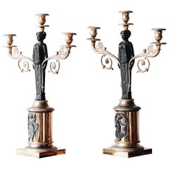 19th Century Swedish Empire Candelabras