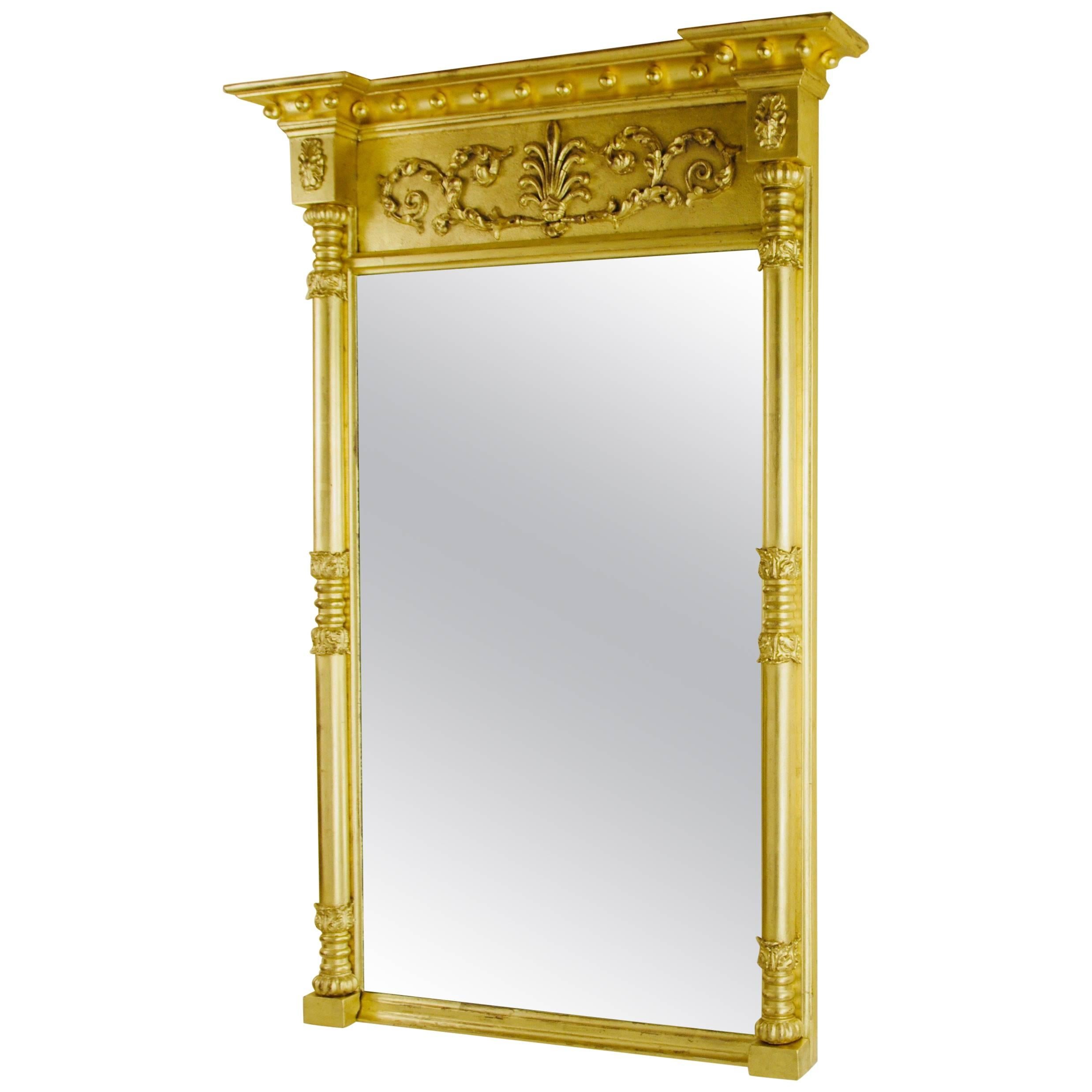 Regency Gilt Pier Glass Mirror For Sale