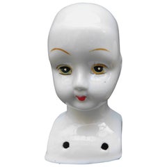 19th century German Porcelain Doll Head