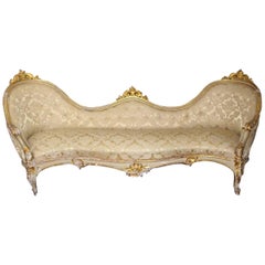 Sale Centre Sofa Carved Gilded Wood Italy, 1800
