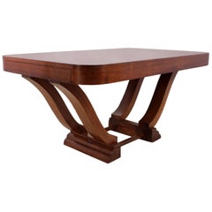 French Art Deco Dining Table in Rosewood