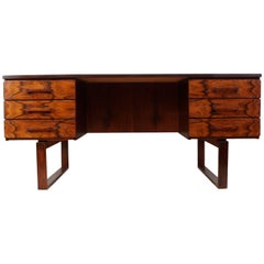 Midcentury Rosewood Desk by Henning Jensen