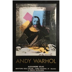 Andy Warhol Last Supper Exhibition Signed Rare Poster by Iolas Gallery