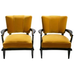 Vintage Armchairs by Etienne-Henri Martin for Steiner, 1950s