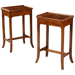 Pair of Walnut Bedside Tables