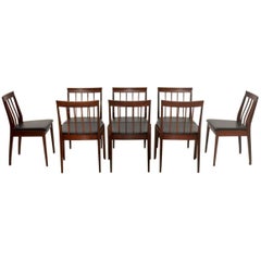 1960s Set of Eight Teak Dining Chairs by Robert Heritage for Archie Shine