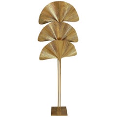 Carlo Giorgi for Bottega Gadda Brass Ginkgo Floor Lamp