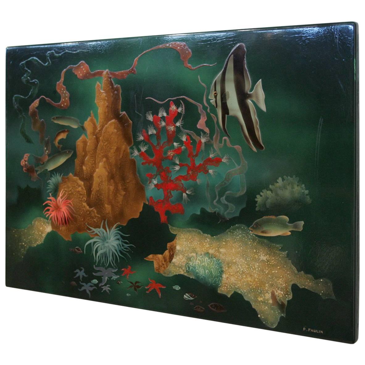 Pierre Paulin Lacquered Panel, 1940 For Sale