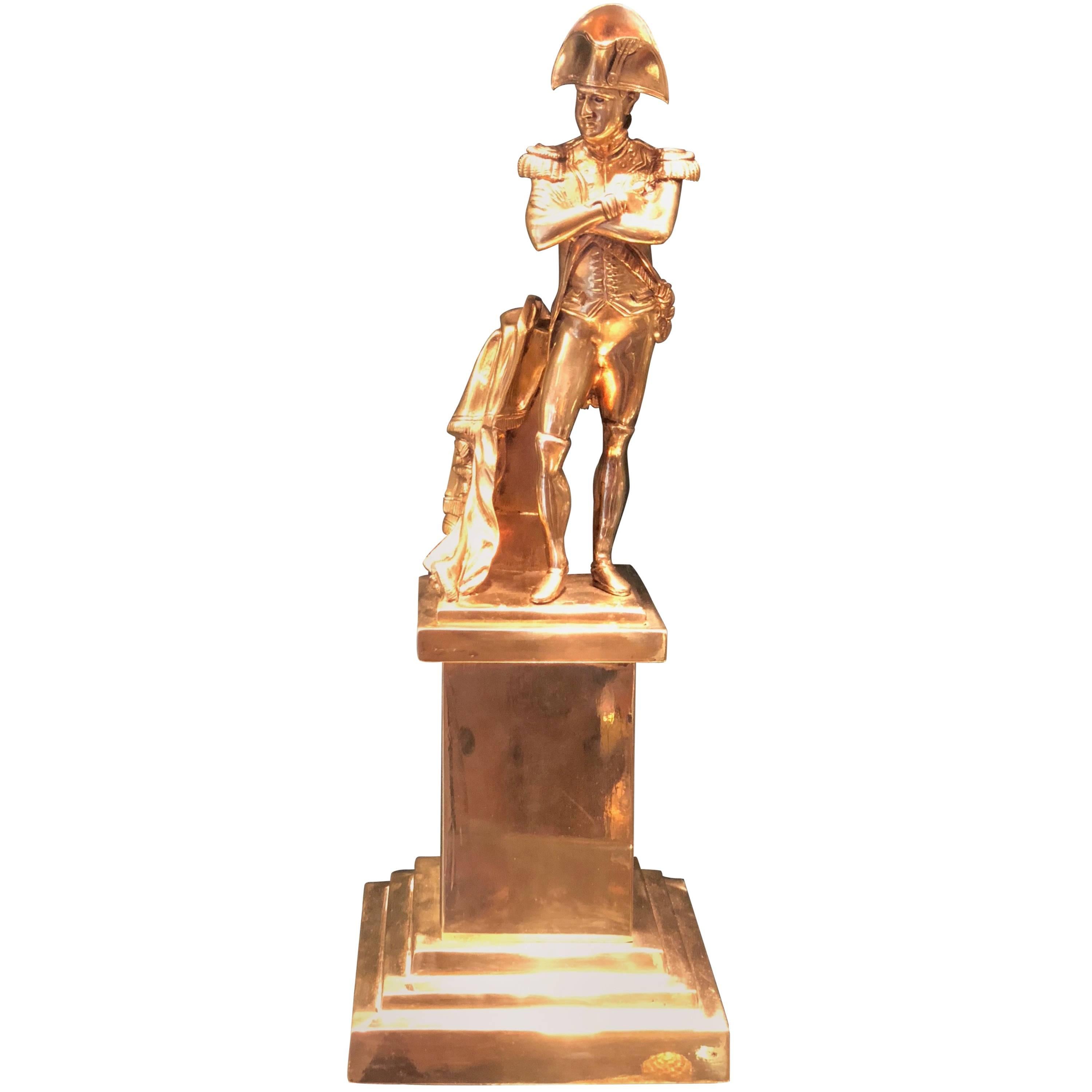 19th Century Ormolu Gilded Bronze of Napoleon, circa 1850