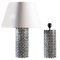 Pair of Geometric Lamps