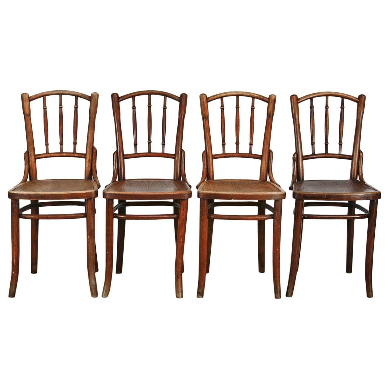 Set of Four Thonet Bentwood A9800 Dining Chairs