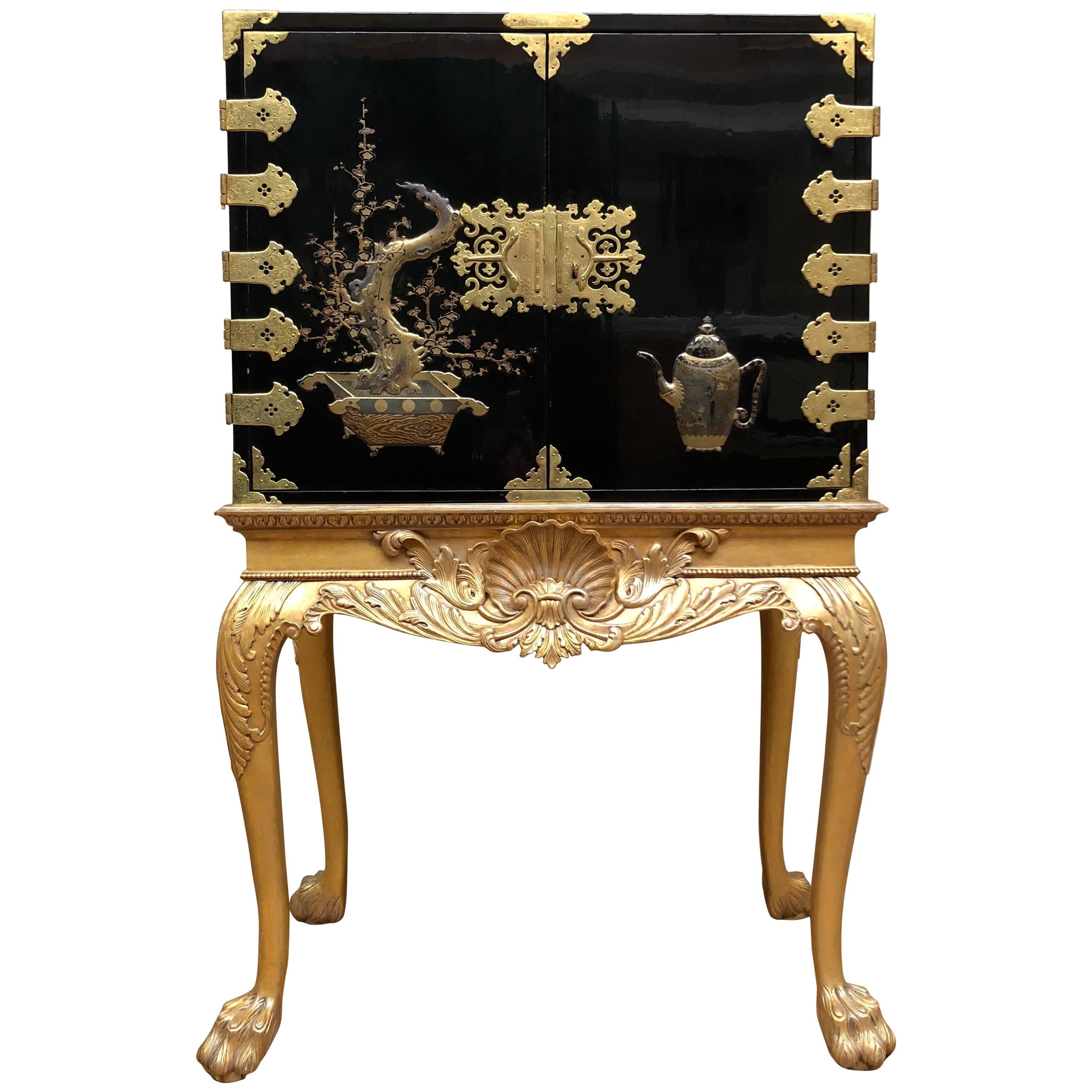 Japanese Lacquer Cabinet For Sale