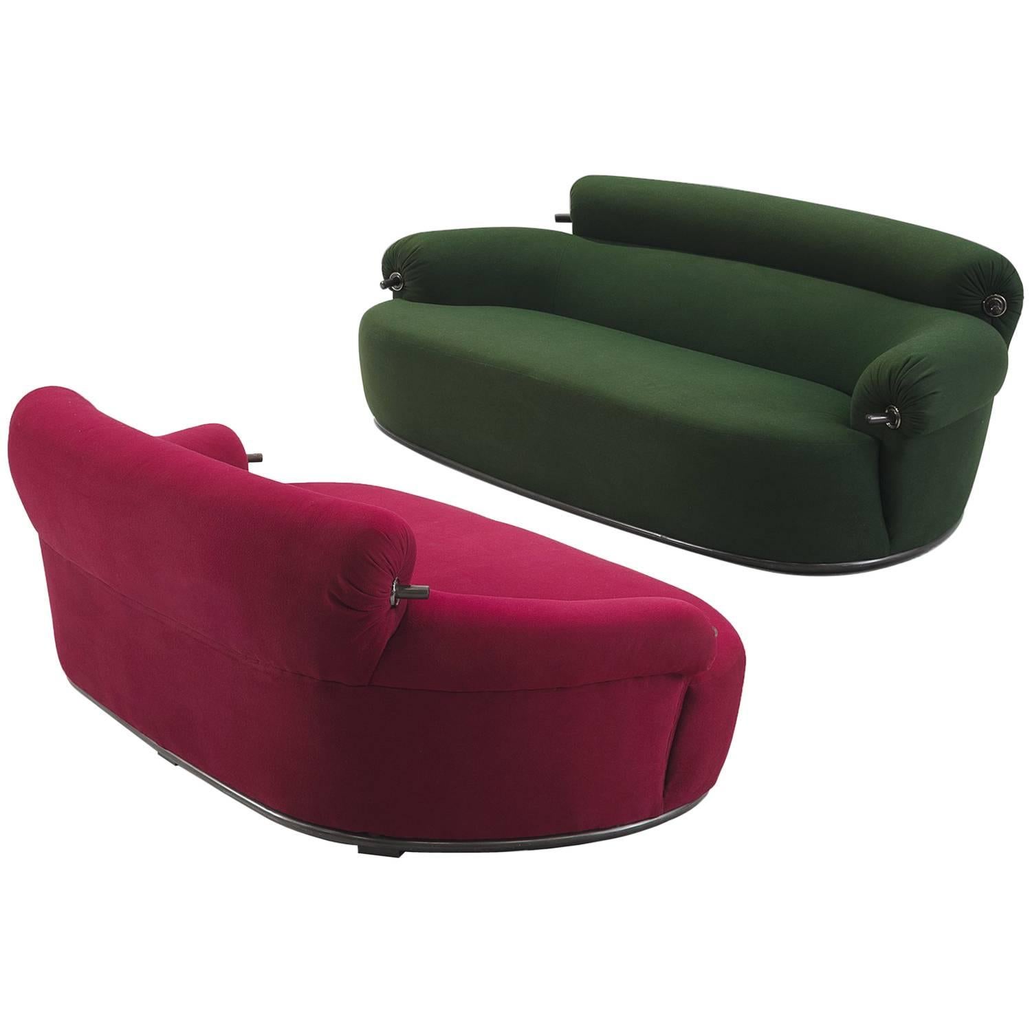 Set of Two 'Toro' Sofas by Luige Caccia Dominioni