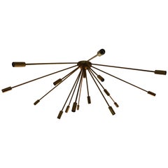 "Sputnik" Custom 15 Arms Flush Mount Chandelier "Sputnik" Custom 15 Arms Flush Mount Chandelier