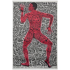 Keith Haring "Into 84" Color Lithograph Exhibition Poster