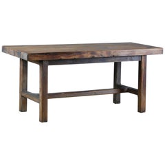 Huge Top Oak French Farmhouse Table