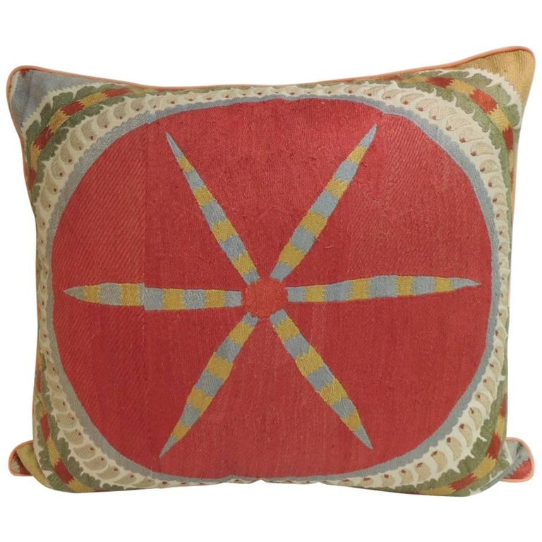 CLOSE OUT SALE Large Embroidery Suzani Multicolor Decorative Floor Extraordinary Large Decorative Floor Pillows CLOSE OUT SALE Large Embroidery Suzani Multicolor Decorative Floor Extraordinary Large Decorative Floor Pillows