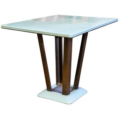 Porcelain Enamel on Iron Rectangular Art Deco Table