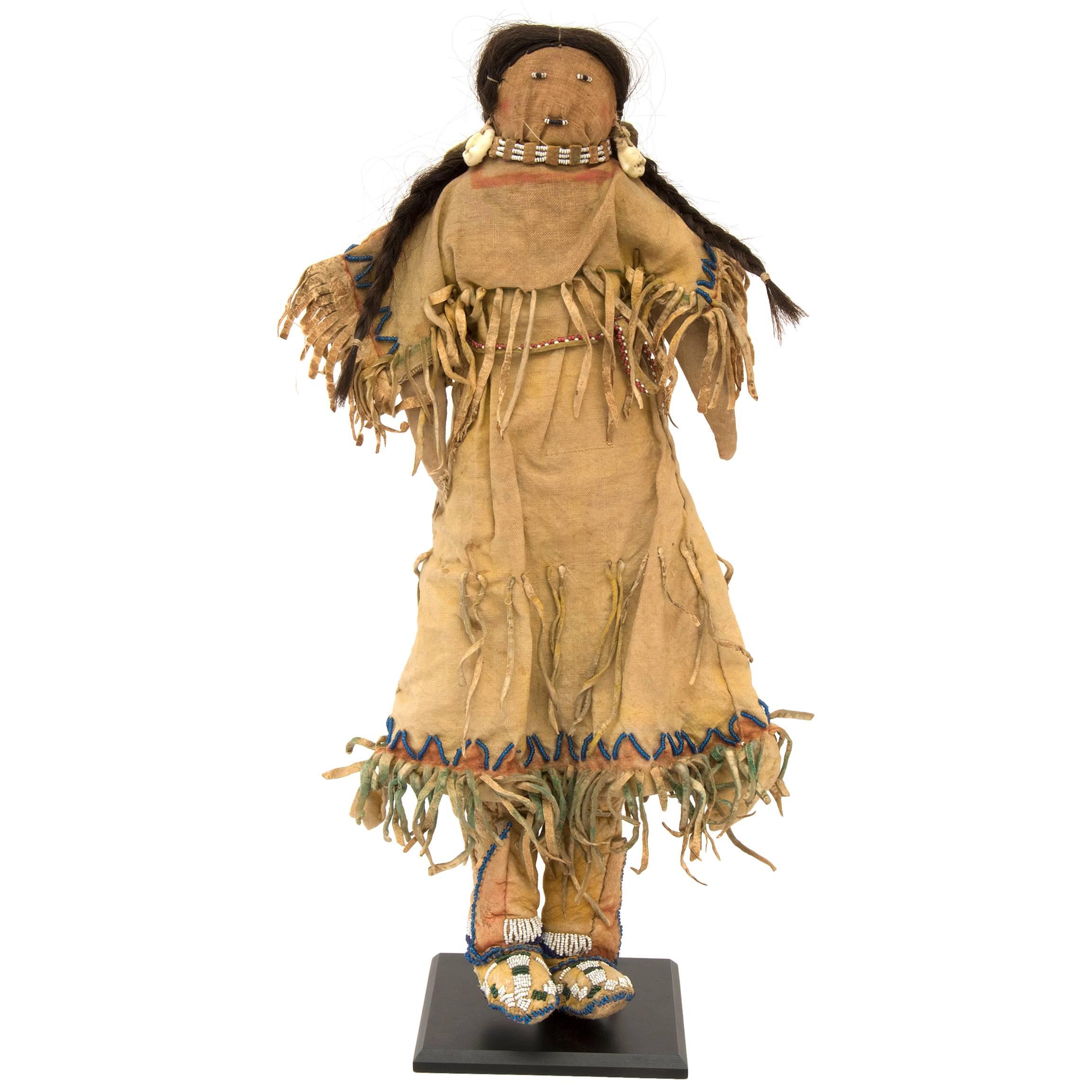 Antique Native American Doll, Southern Cheyenne (Plains), 19th Century