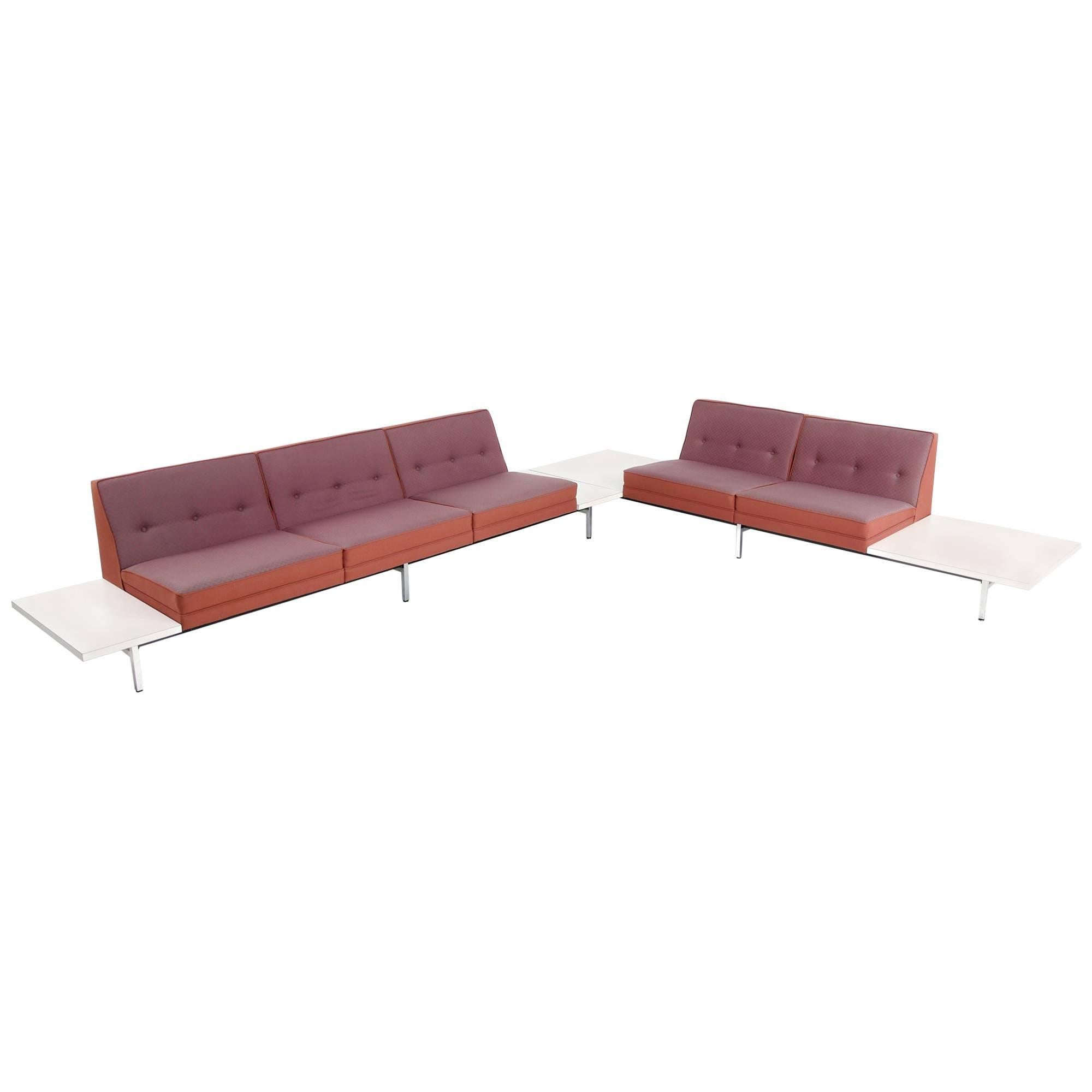 1970s George Nelson Modular Sofa and Tables Landscape Seating Herman Miller For Sale