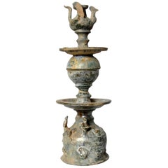 Han Dynasty Pottery Replica of an Oil Lamp