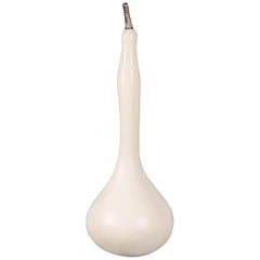 Standing Gourd Sculpture, Cream Lacquer by Robert Kuo, Limited Edition