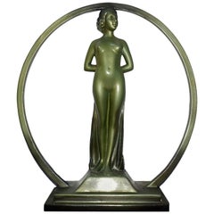 Original Art Deco Plaster Figural Nude