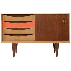 Erik Wørts #24 Kjellerup Møbelfabrik Oak & Wenge Sideboard Danish Modern